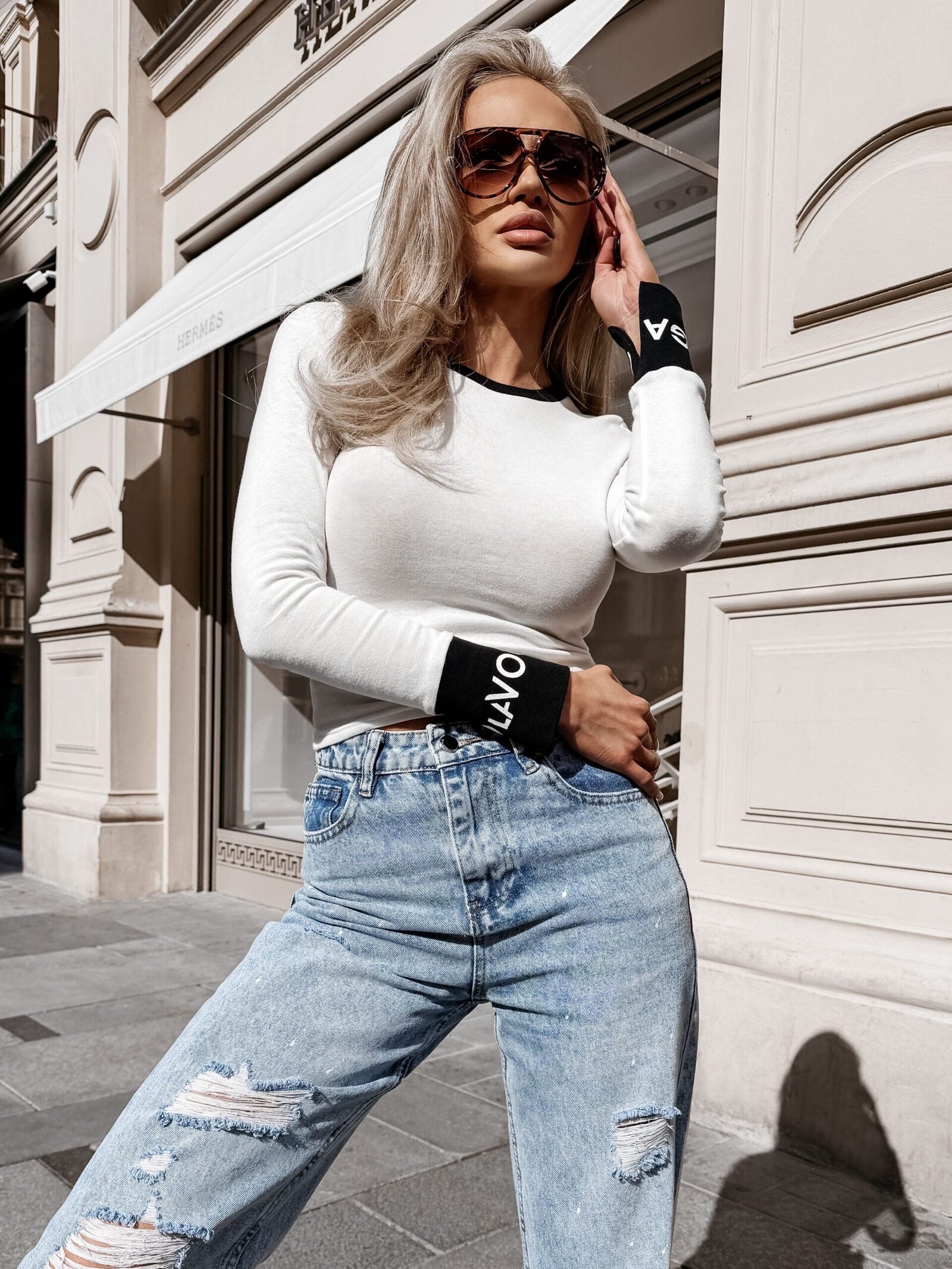 olavoga elisea hosszú ujjú felső